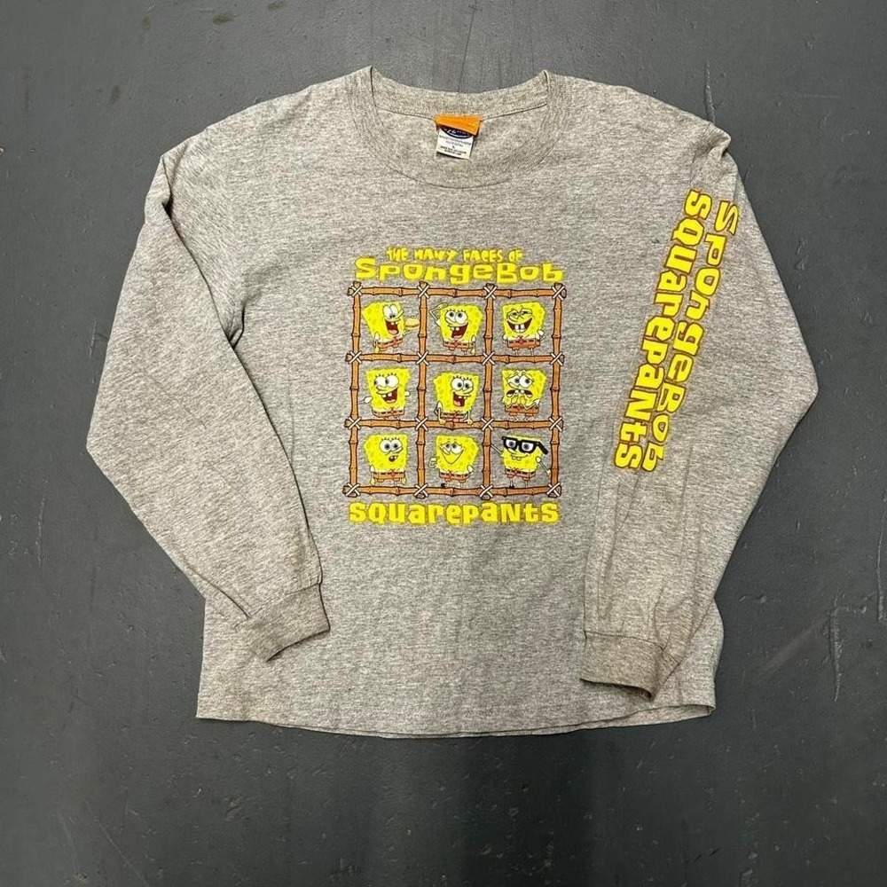 Vintage 2003 SpongeBob SquarePants Nickelodeon graphic long sleeve tshirt